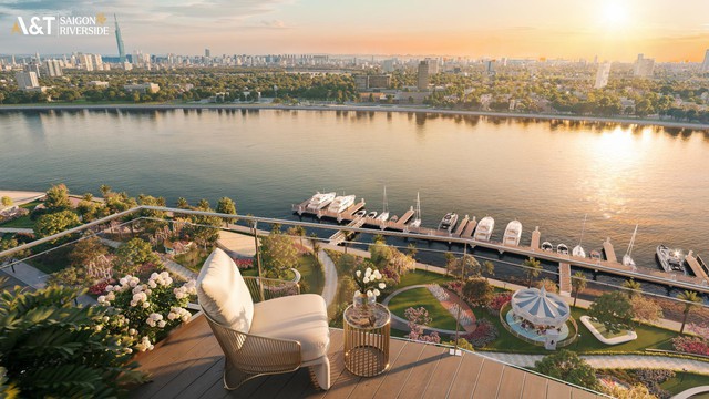 Một không gian chuẩn resort hiện hữu ngay trước nhà tại A&T Saigon Riverside chỉ với mức giá từ 52 triệu/m2