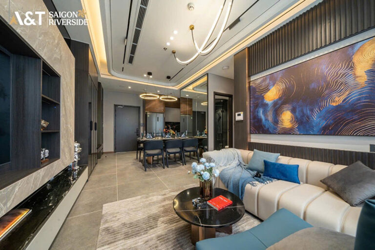 Hình ảnh căn hộ mẫu 2PN của khu căn hộ A&T Saigon Riverside